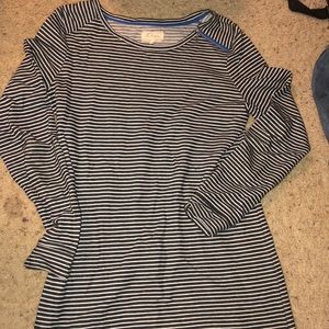 Striped sweatshirt dress